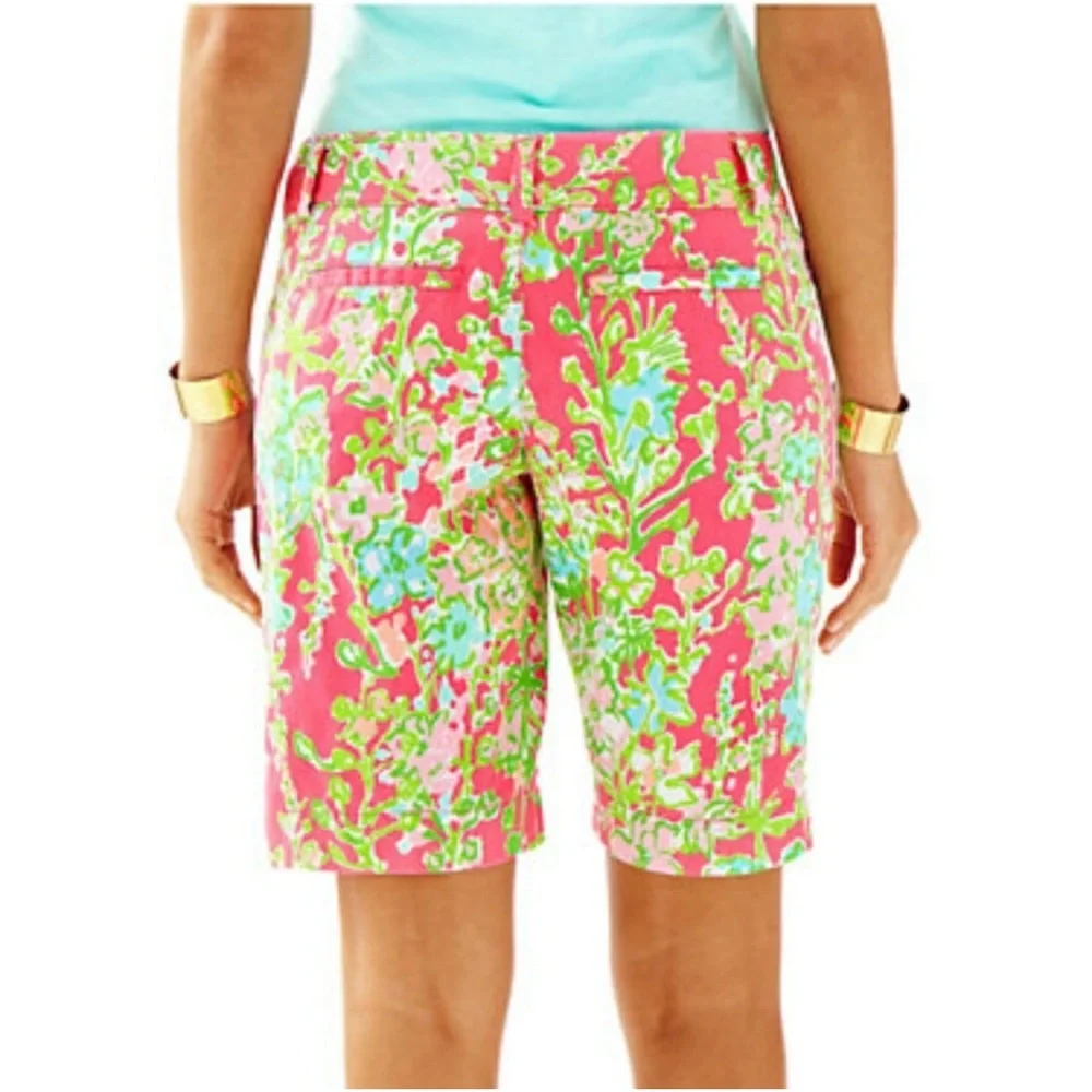 NWT Lilly Pulitzer The Chipper Bermuda Shorts Flamingo Pink size 00 BRAND NEW